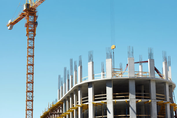 城市中在建的建筑图片下载