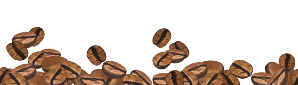 水彩框架咖啡阿拉比卡豆。手绘插图孤立在白色背景。完美的食物菜单，咖啡厅概念，餐厅元素，食谱书图片下载