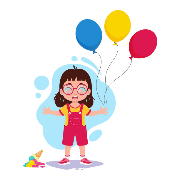 孩子哭着掉了冰淇淋图片下载