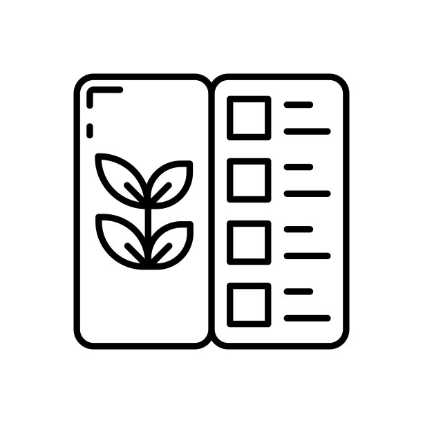 纯素菜单矢量图标图片下载