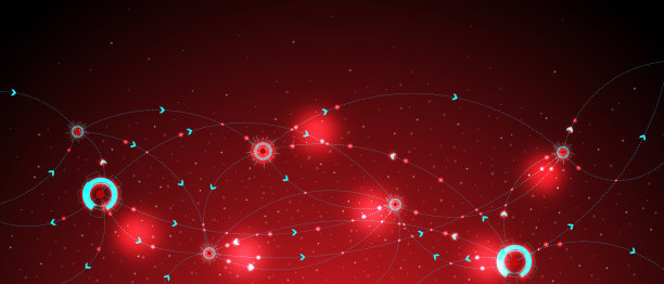 通过链路连接的单元格。高科技工艺图片下载