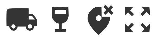 一套4个图标地图。细线图标的矢量插图。款式时髦。线性符号集。图片下载