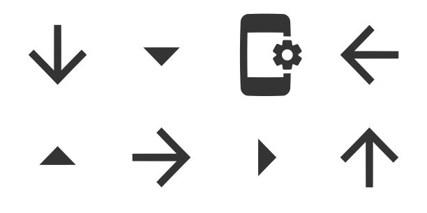 一组8个图标导航。现代细线图标。勾勒出孤立的标志。手机和网页。图片下载