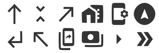 一套12个图标地图。现代细线图标。设置质量图标。线性图标集。图片下载