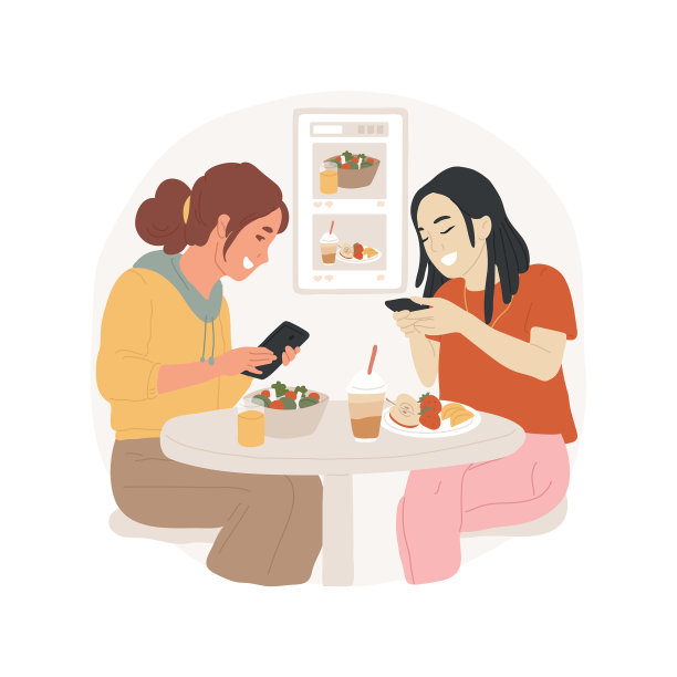 拍摄食物孤立的卡通图片下载