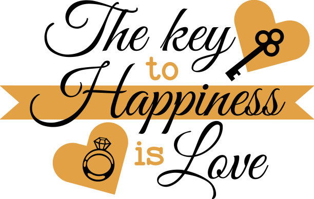 单身女子手绘动机字图片下载