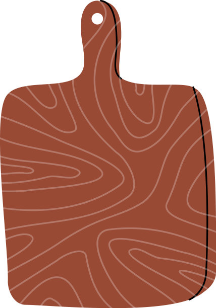 木制砧板图标厨房工具图片下载