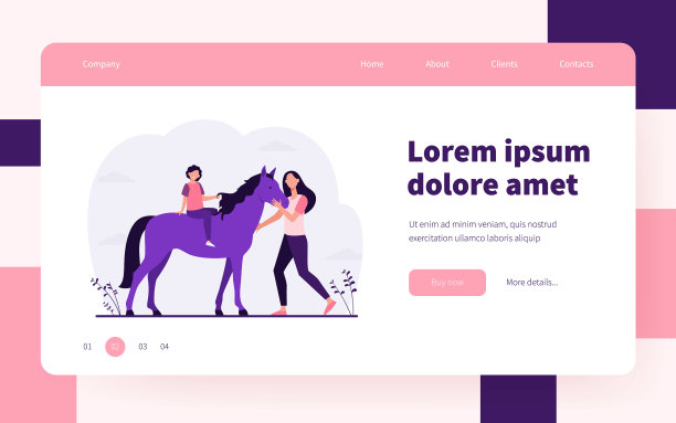 小孩骑马图片下载