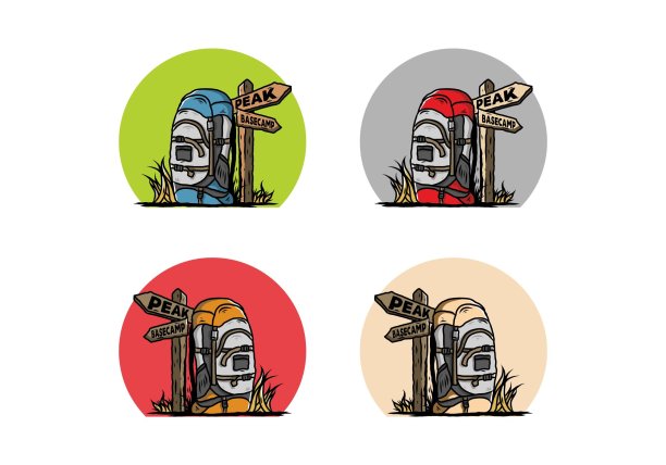 山包旁边的路牌说明图片下载