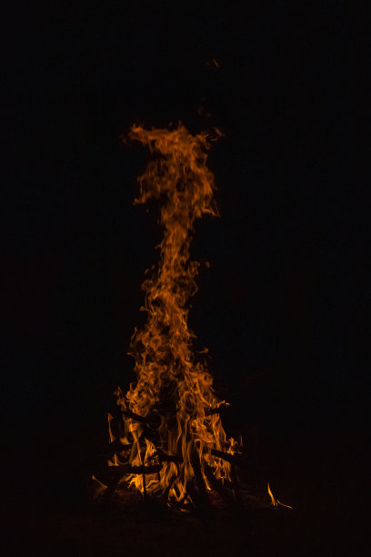 野外的篝火图片下载