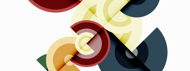 带阴影的圆圈时髦的最小几何图片下载