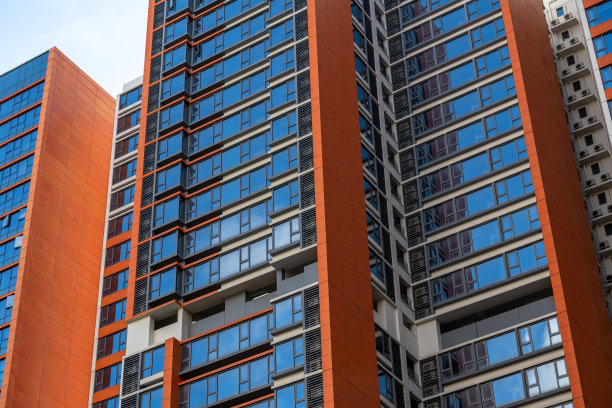 现代城市中的豪华住宅楼图片下载