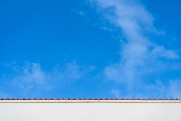 干净的白色建筑墙壁图片下载