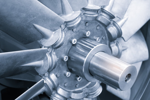 发动机风扇特写，螺旋桨风扇，工业概念背景图片下载