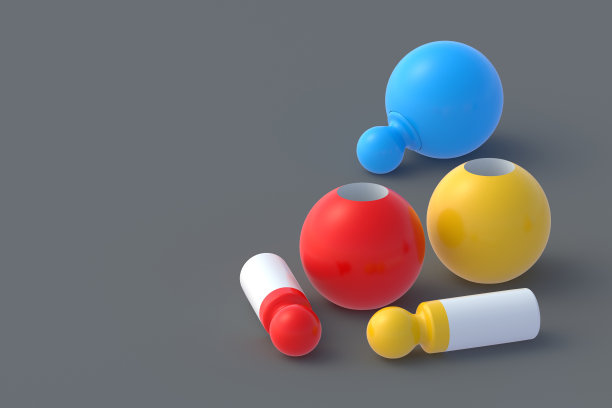 逻辑玩具娃娃。教育游戏。孩子的发展。几何图形。副本的空间。三维渲染图片下载