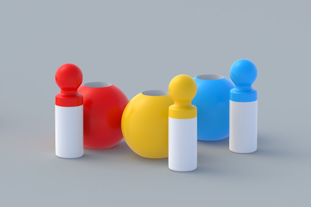 教育逻辑玩具娃娃。教育游戏。孩子的发展。几何图形。前视图。副本的空间。三维渲染图片下载