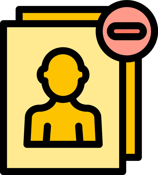 黑名单照片图标扁平图片下载