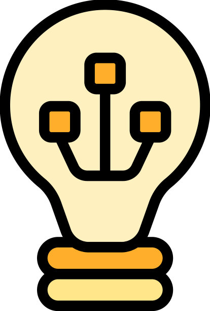 智能灯泡图标扁平图片下载