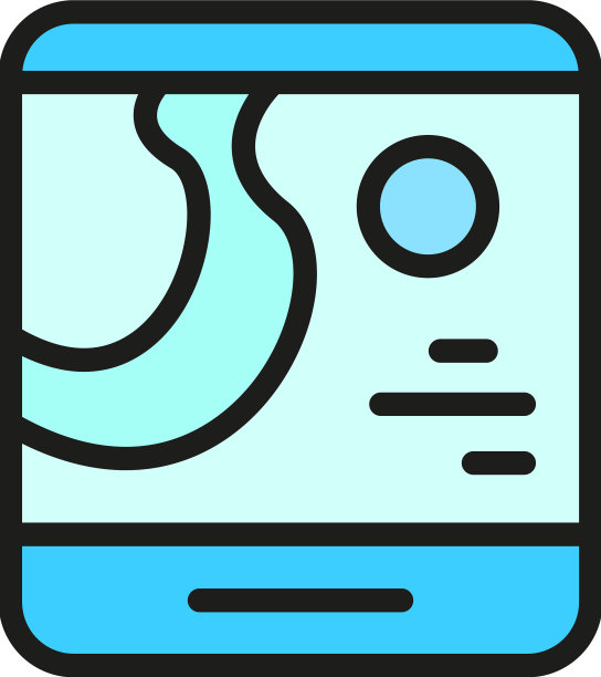 可穿戴追踪器图标扁平化图片下载