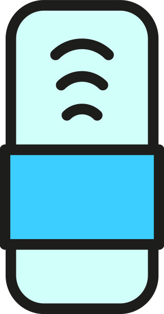 手腕追踪器图标变平图片下载