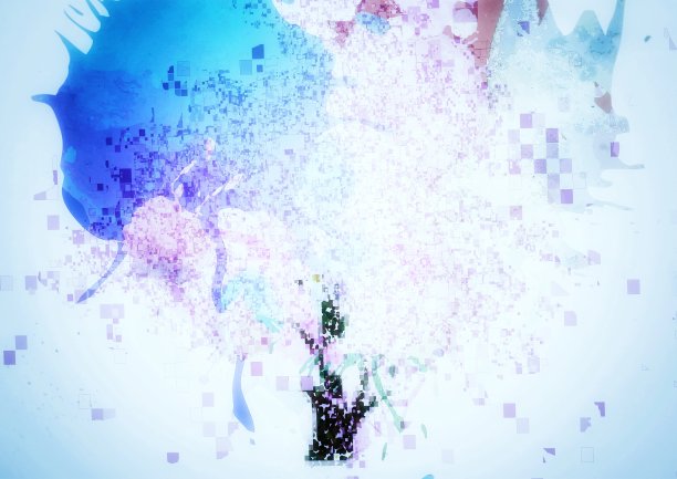 艺术抽象心脏树插图在水彩风格图片下载