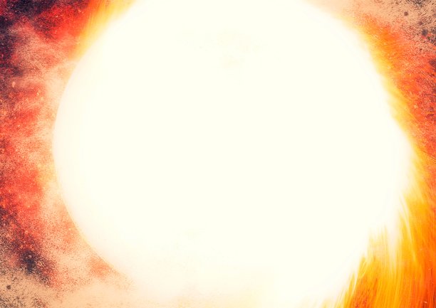 火球燃烧的3d插图图片下载