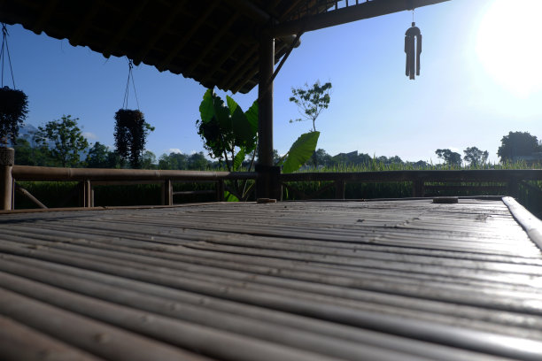 茅屋里的竹铃图片下载