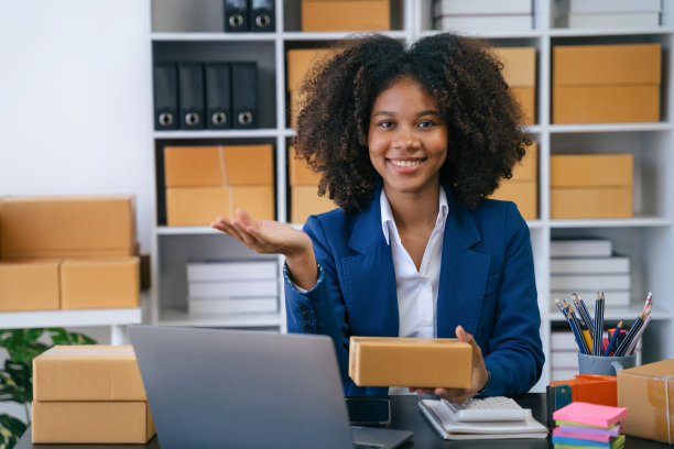 自由职业家庭企业在线卖家。图片下载