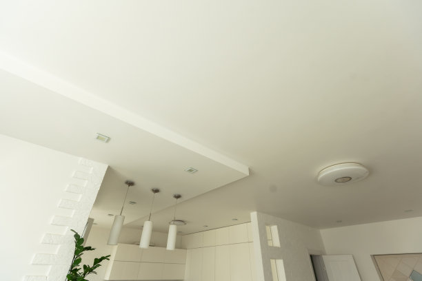 建筑工地房屋石膏板吊顶图片下载