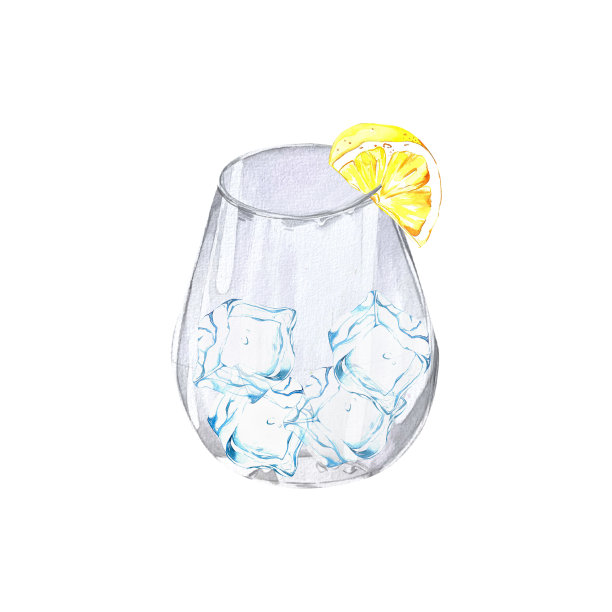 鸡尾酒。夏天明亮的饮料在不同的杯子里。水彩插图。用于横幅，明信片，网站图片下载