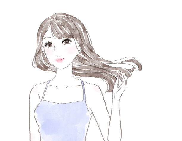 飘逸头发的女人图片下载