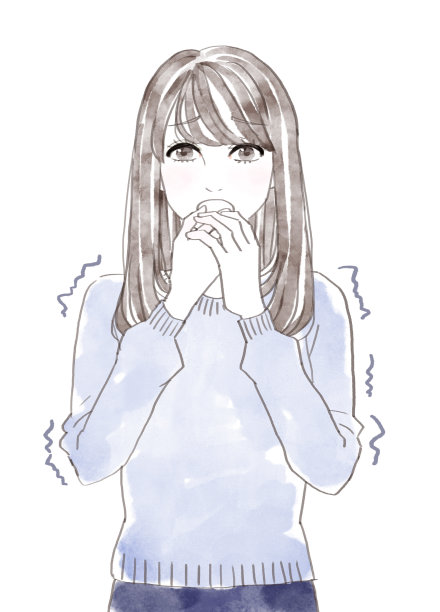 患感冒的女人图片下载