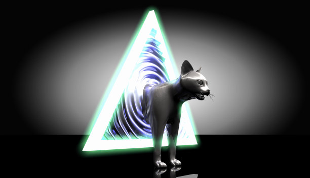 猫穿过次元之门图片下载