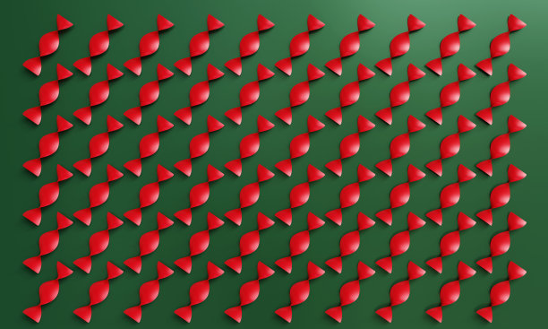 绿底红丝带图片下载