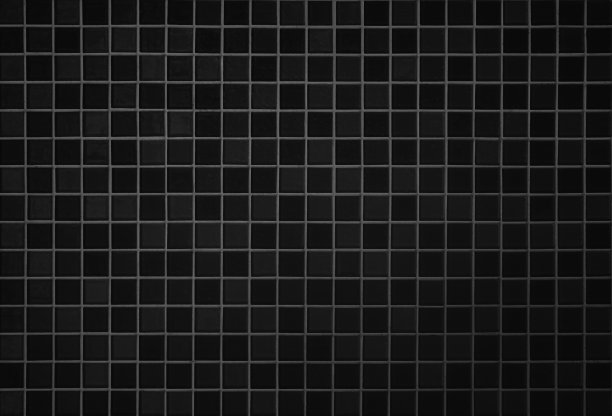 浴室和厨房的墙面和地砖马赛克背景为深黑色。设计图案几何配网格壁纸纹理装修池。简单无缝抽象表面垃圾。图片下载