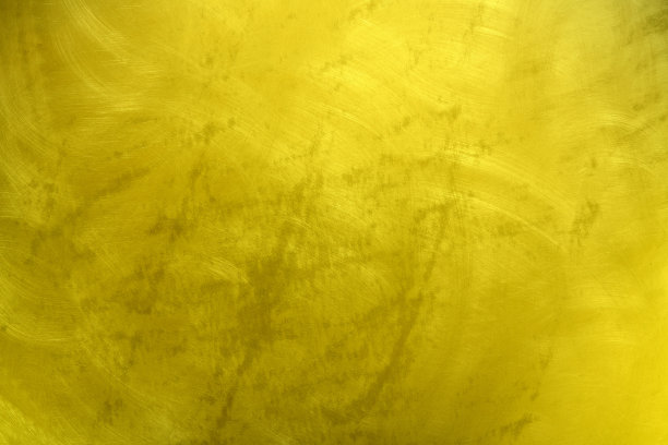 光泽金黄的金属墙面纹理背景，金色花纹图片下载