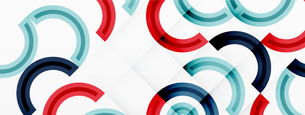 彩色圆形抽象背景模板图片下载