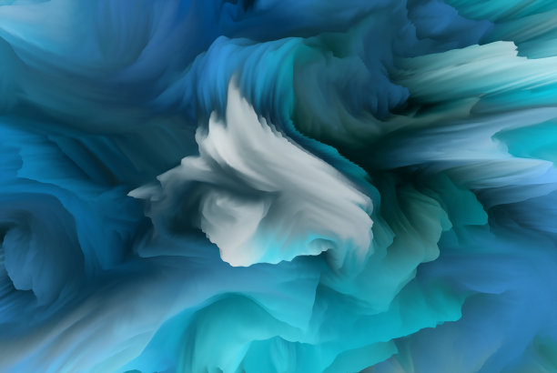 神奇的世界。色彩抽象的奇幻背景，超现实的梦幻风景。三维演示图片下载