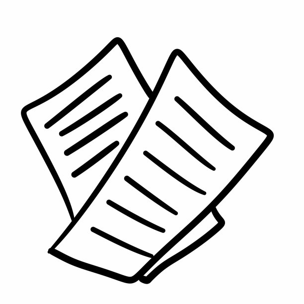 白色背景的纸质漫画图片下载