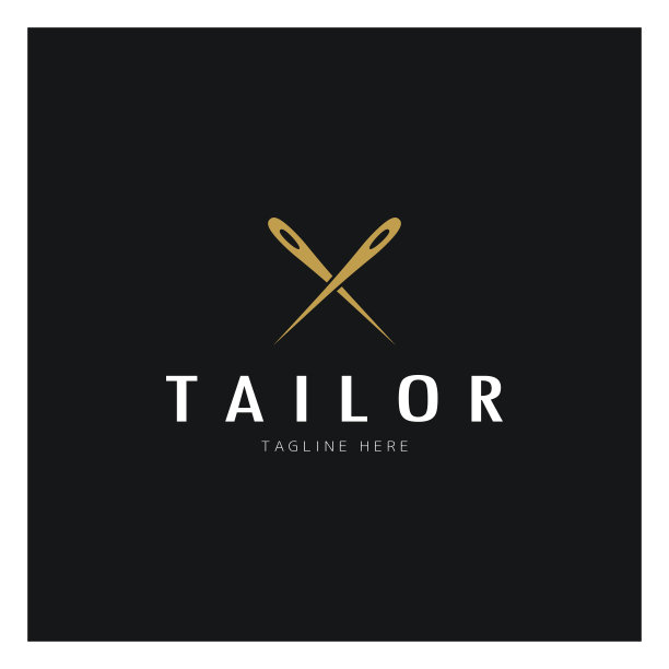 裁缝标志图标插画模板结合了衣服纽扣，线和缝纫机，用于服装产品设计，对流公司，时尚的矢量形式图片下载