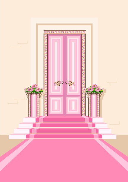 粉红公主门图片下载