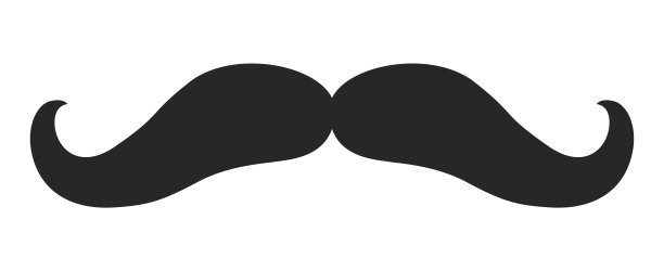 胡子风格的男人插图胡子胡子。向量黑色男性时尚模板平面理发师集合集。时尚的发型孤立的轮廓在白色的背景。图片下载