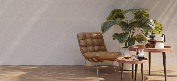 咖啡设备木桌侧视图黑咖啡在复古杯传统咖啡机木制背景Moka壶3d插图图片下载