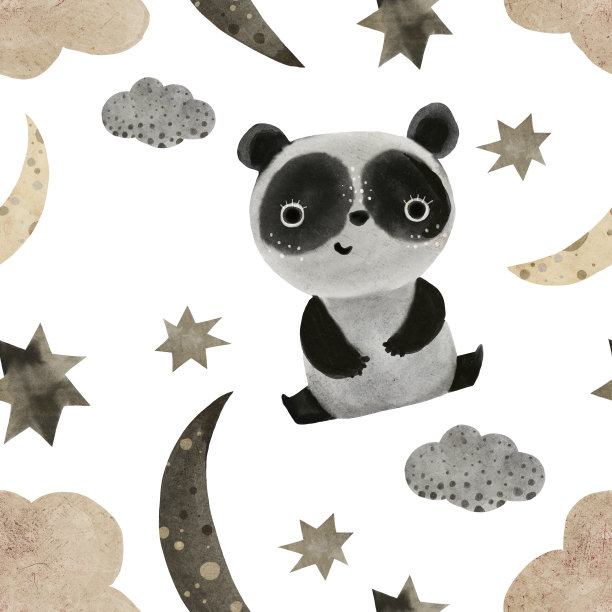 可爱的水彩动物手绘插图在斯堪的纳维亚极简主义的帆船船运输北欧卡通风格的中性色彩无缝图案图片下载