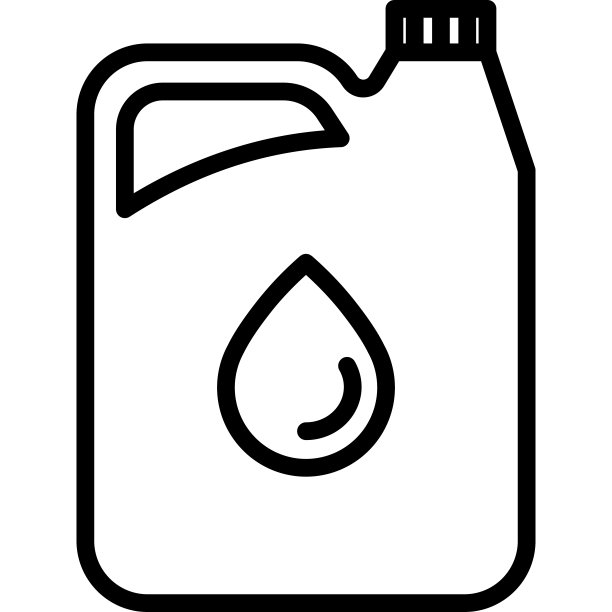 汽车服务:机油更换，油罐细线图标。现代矢量插图。图片下载