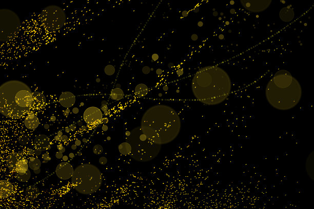 彩色黄金散景背景的圣诞灯和新年图片下载