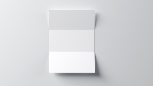 信件杂志或宣传册模型孤立在白色背景图片下载