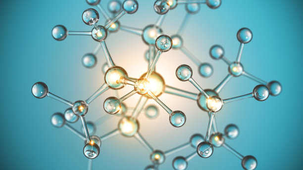 分子结构灯概念图片下载