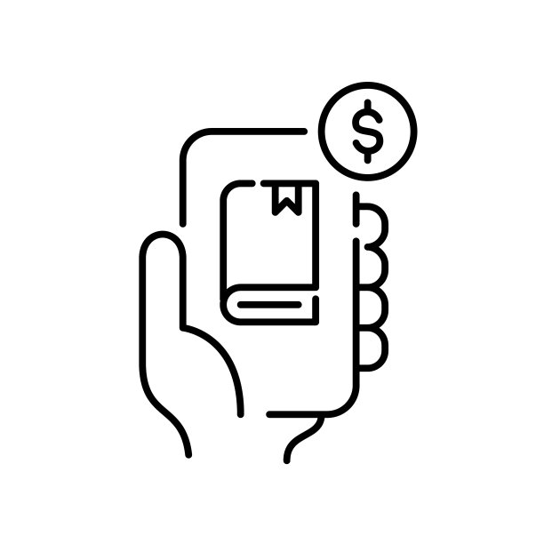 手持智能手机电子书应用程序。数字图书馆订阅。现收现付会员资格。像素完美的图标图片下载