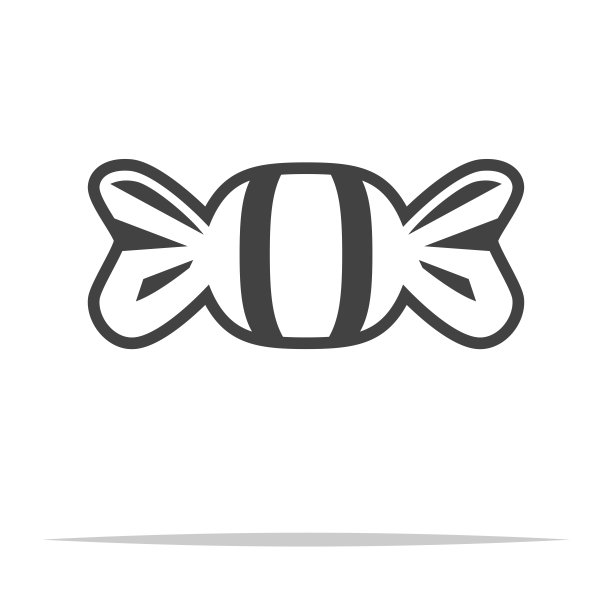 包裹的糖果图标透明矢量隔离图片下载